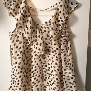 BCBG leopard blouse